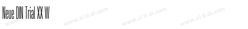 Neue DIN Trial XX W字体转换